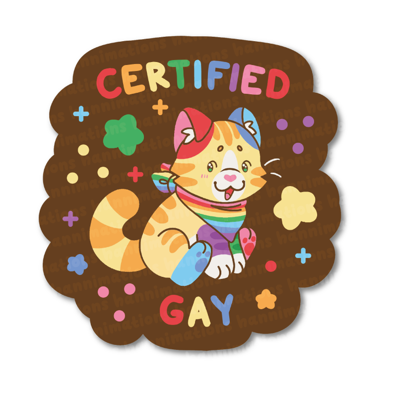certified pride 3" vinyl stickers