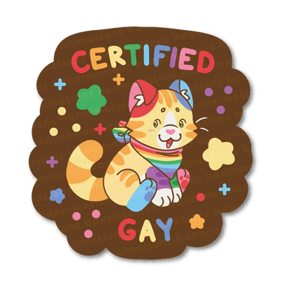certified pride 3" vinyl stickers