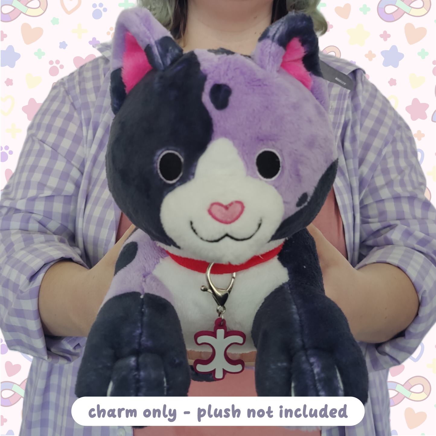 collar charm for laying cuddle plush