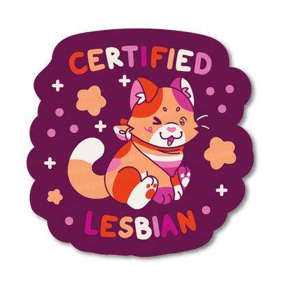 certified pride 3" vinyl stickers