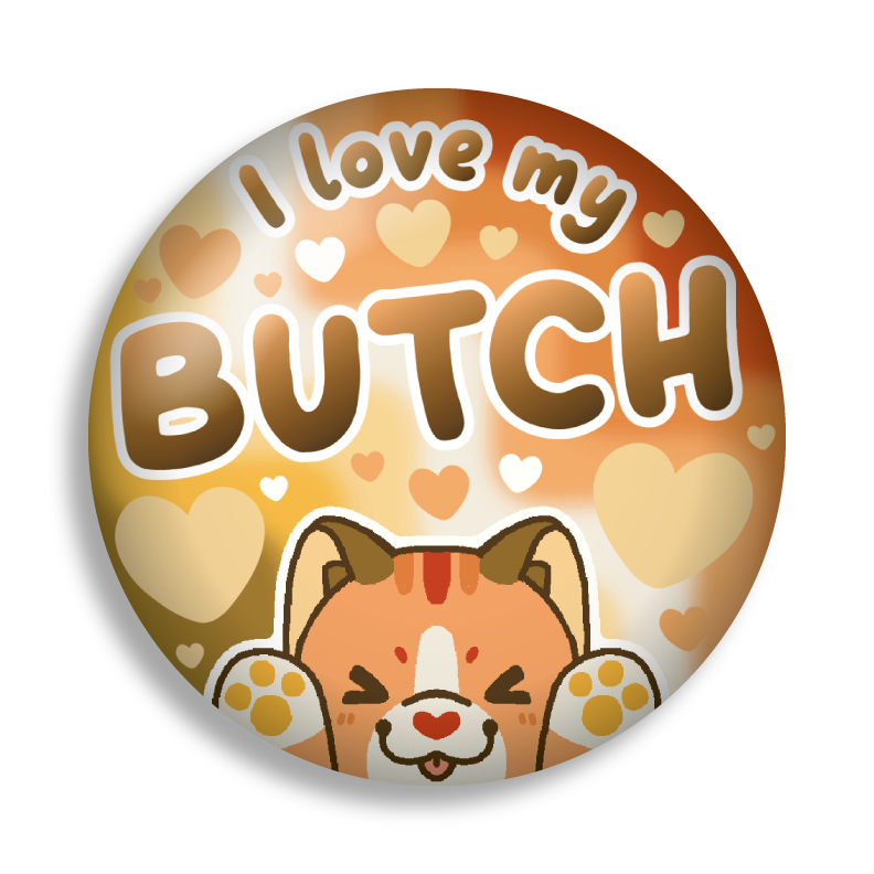 lesbian ally 2.25" button pins