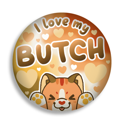 lesbian ally 2.25" button pins