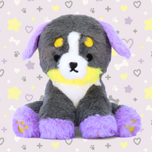 Load image into Gallery viewer, nebula the colorful puppy plushie
