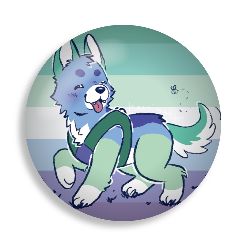 pretzel's hike button pin