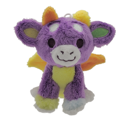 rainbow rainbeanie keychain plush