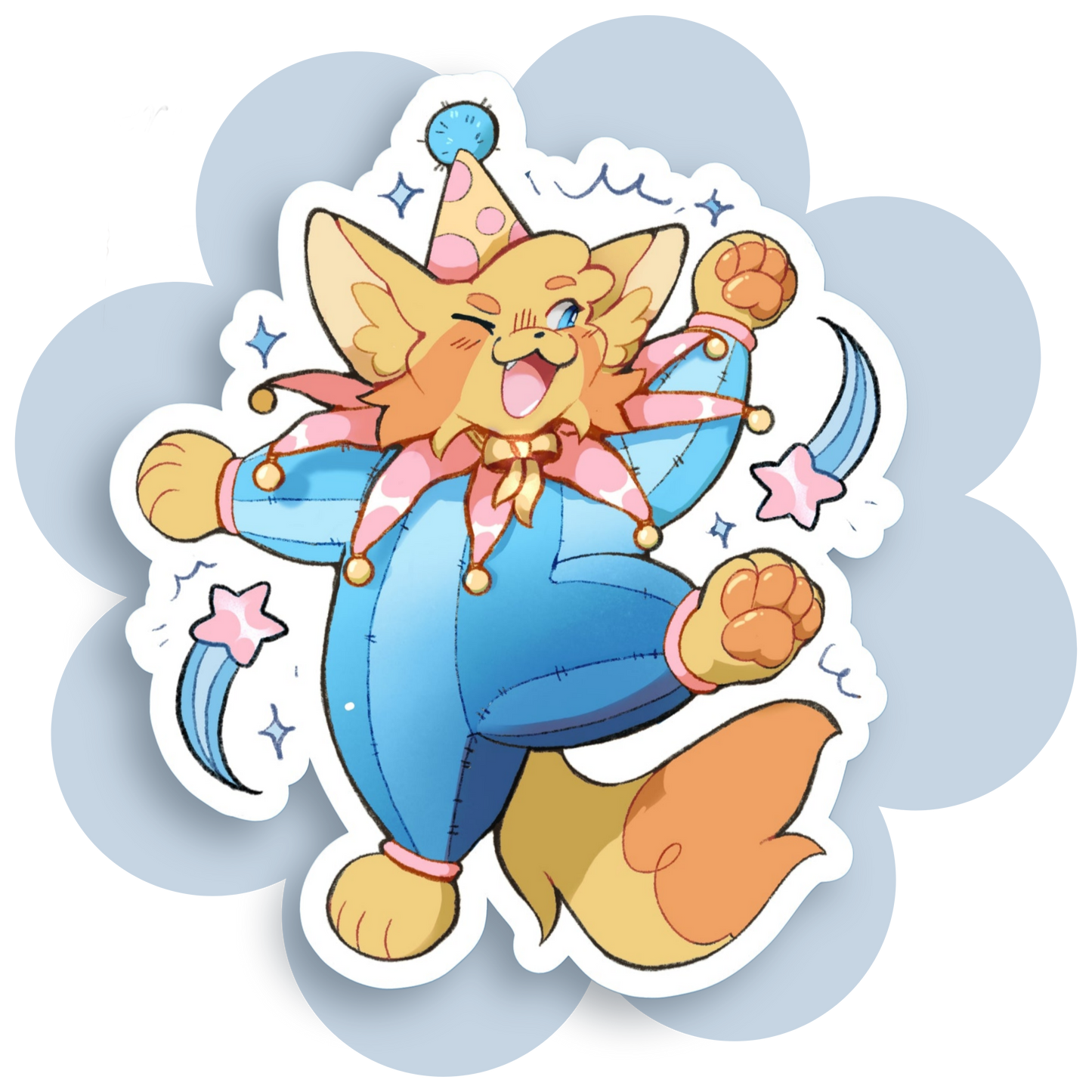 harper the clown sticker - collab with Tiger's Tooth