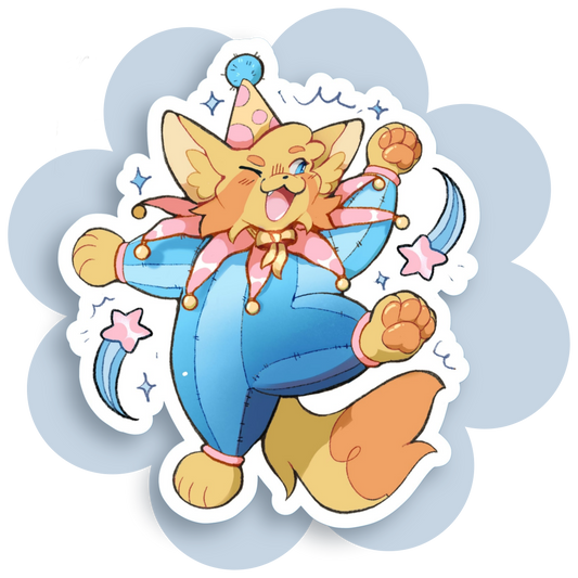 harper the clown sticker - collab with Tiger's Tooth