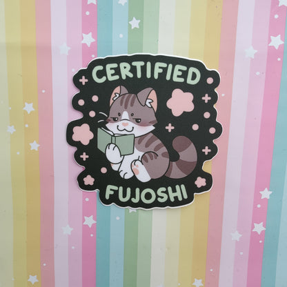 certified fujoshi  3" vinyl sticker