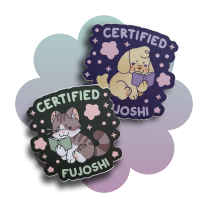 certified fujoshi  3" vinyl sticker