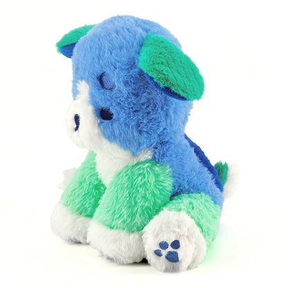 pretzel the colorful puppy plushie
