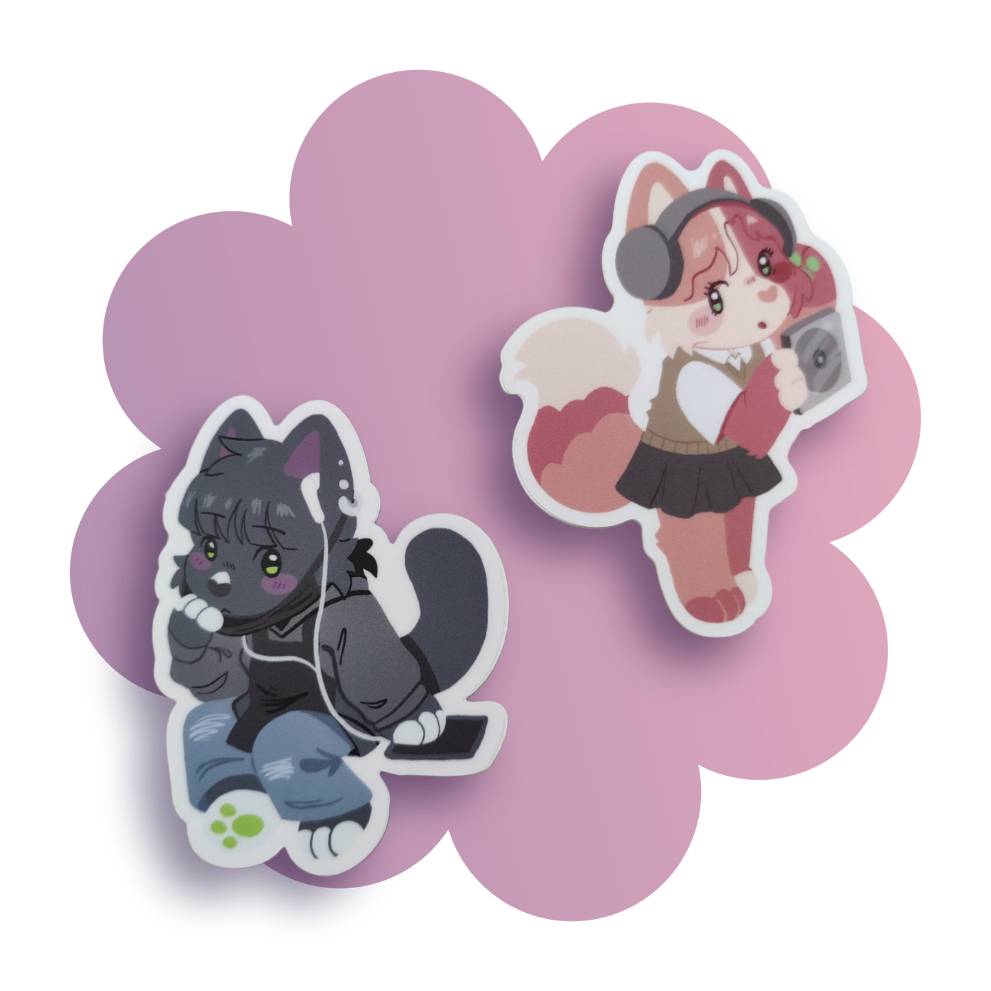 mitsuaya kitties 3" vinyl sticker set