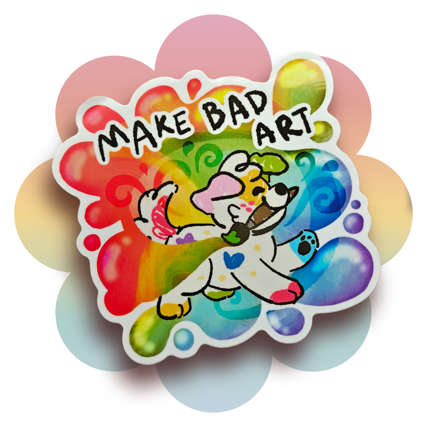 make bad art 4" vinyl sticker