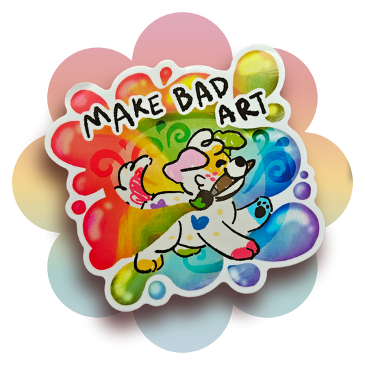 make bad art 4" vinyl sticker