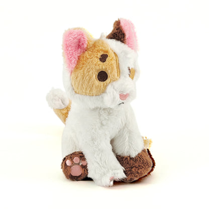 carmel kitty rainbeanie keychain plush