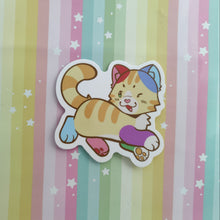 Load image into Gallery viewer, colorful kitty 3&quot; vinyl stickers
