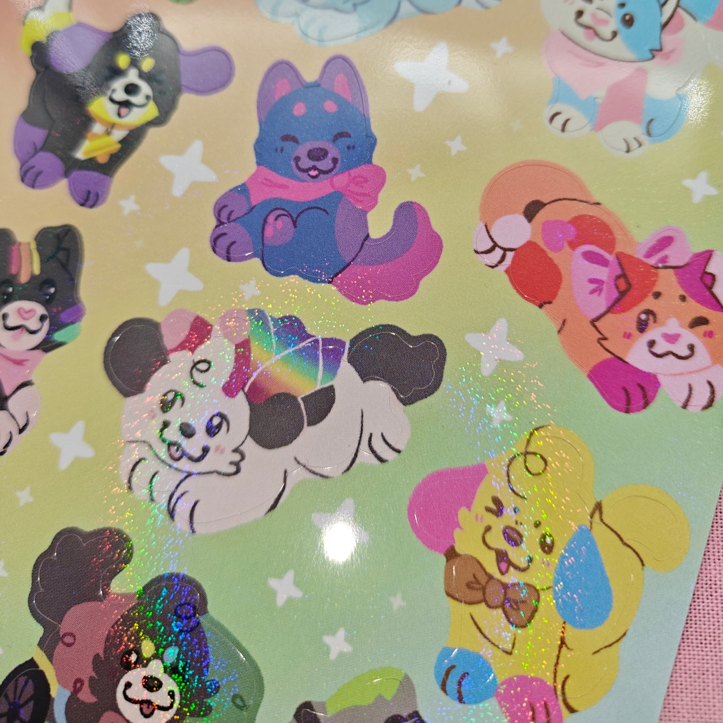 rainbeanie 4x6 sticker sheet