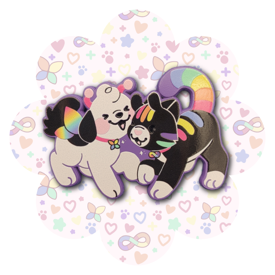 disability pride enamel pins