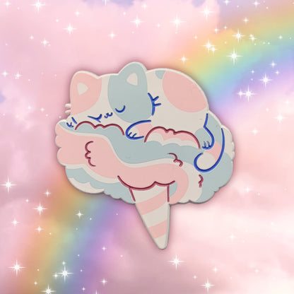 colorful kitties guest artist enamel pins
