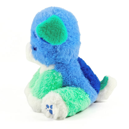 pretzel the colorful puppy plushie