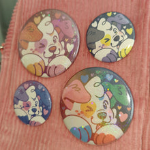 Load image into Gallery viewer, colorful doodles button pins

