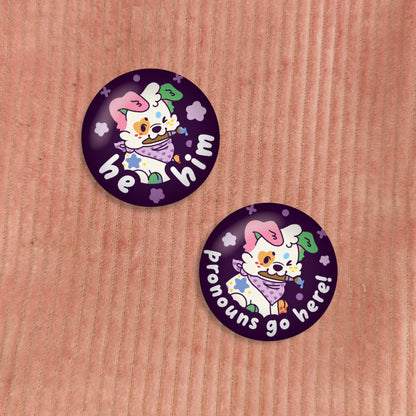 doodles pronoun pins