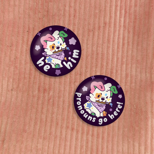 doodles pronoun pins