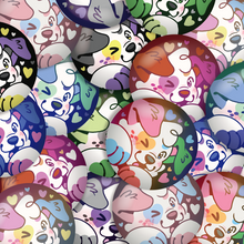 Load image into Gallery viewer, colorful doodles button pins
