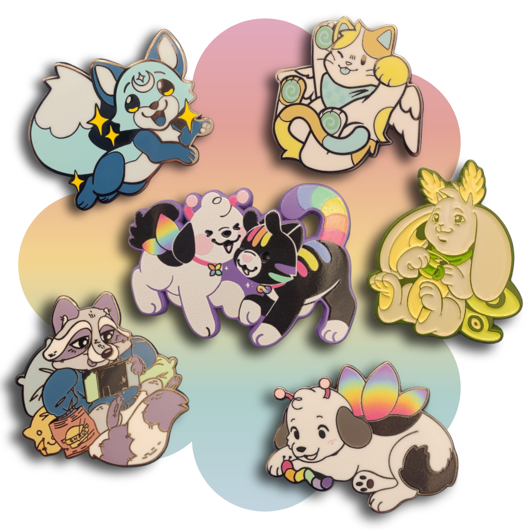 disability pride enamel pins