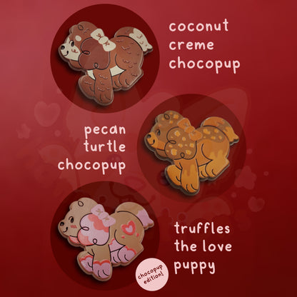 box of chocopups mystery pin boxes