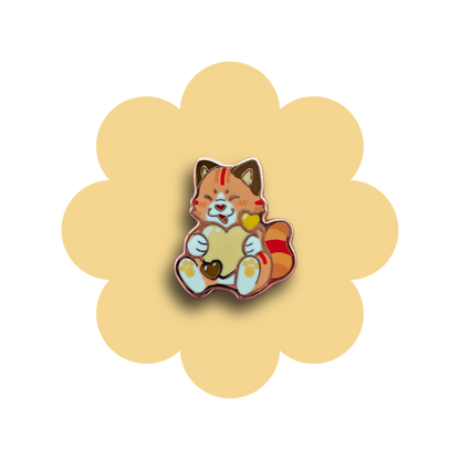 colorful kitties heartsie hard enamel pins