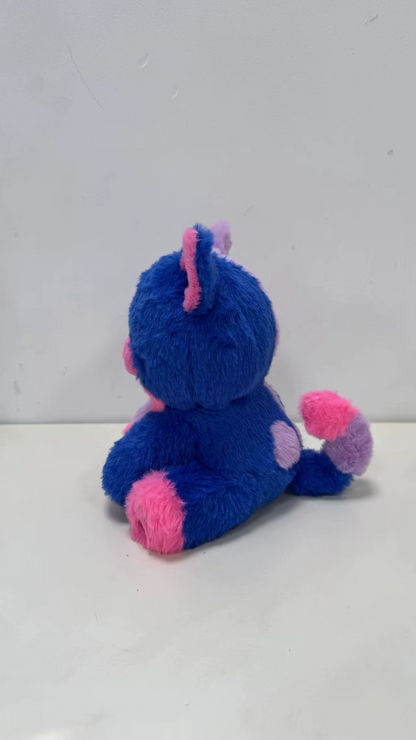 indigo the colorful kitty plushie