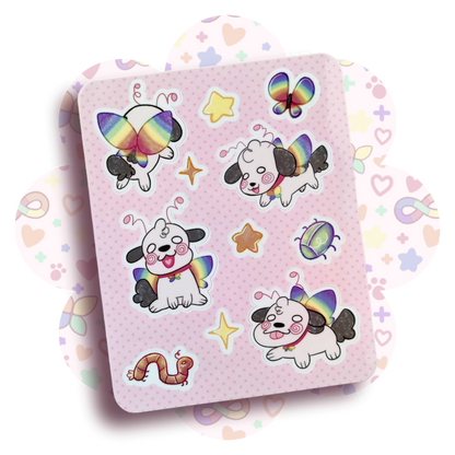 critter and bug sticker sheets by wheeliescoot