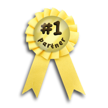 Load image into Gallery viewer, #1 partner award ribbon/button
