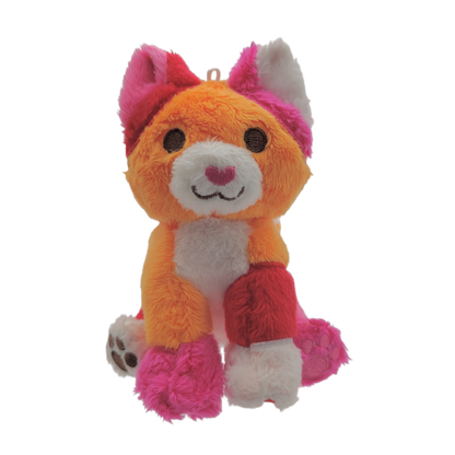 ruby rainbeanie keychain plush