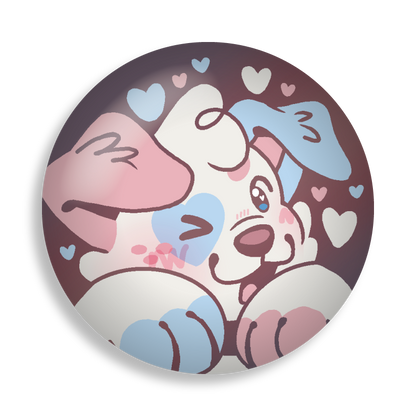 colorful doodles button pins