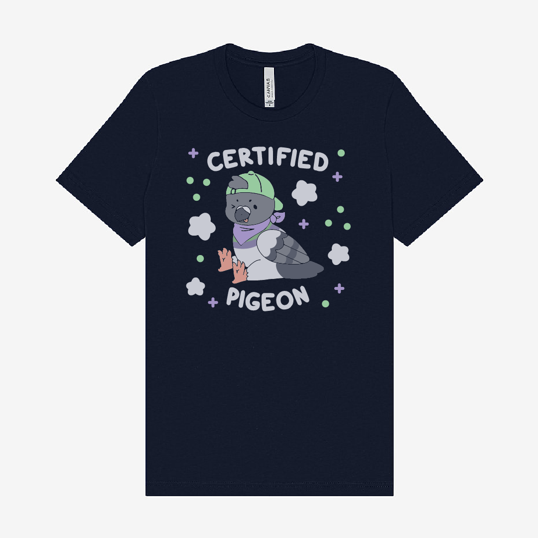certified pigeon t-shirt