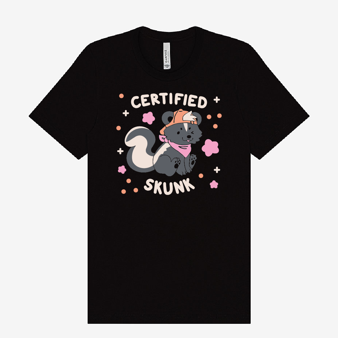 certified skunk t-shirt