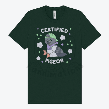 certified pigeon t-shirt