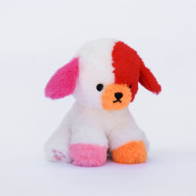 Load image into Gallery viewer, scarlet the colorful puppy plushie
