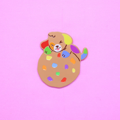 cookie puppy soft enamel pin