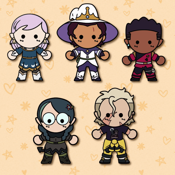 series 2 hexsquad weebean enamel pins