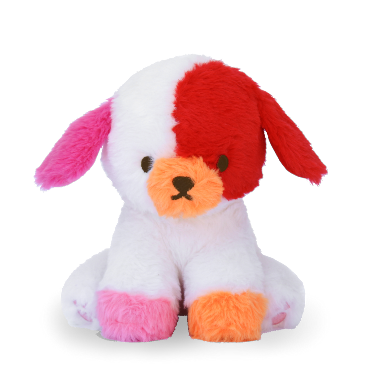 scarlet the colorful puppy plushie