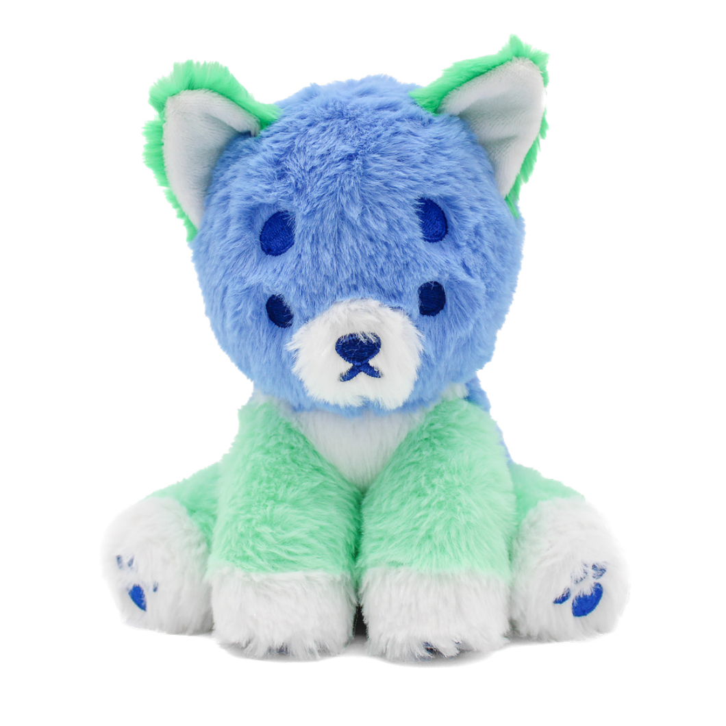 pretzel the colorful puppy plushie